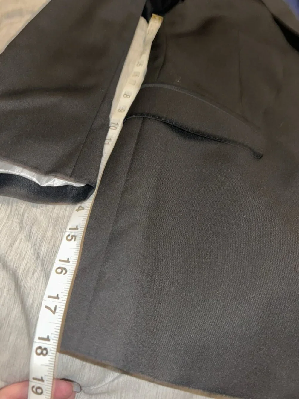 Cole Haan Black Business Career 2 Button Suit Jacket Sport Coat Size 44R